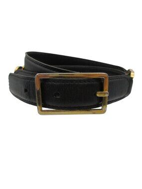 Chanel Belt CC Logo Cowhide Calf Leather Black Gold 65 26 Inch New CHANEL Belt Black Calfskin Leather Women main image 4
